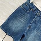Miu Miu Denim Short Blue Cotton