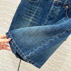 Miu Miu Denim Short Blue Cotton