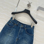 Miu Miu Denim Short Blue Cotton