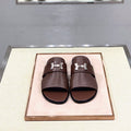 HM Men's Slide Brown Cowhide 567148