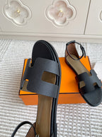 HM 25 Santorini Black Epsom Leather Etoupe Calfskin