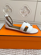 HM 25 Santorini White Etoupe Calfskin
