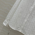 LV Jacquard Fabric Shirt White Cotton