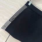 CD Short Skirt Black Viscose Polyamide