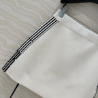 CD Short Skirt White Viscose Polyamide