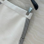 CD Short Skirt White Viscose Polyamide
