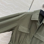 Prada 25 Jacket Windbreaker khaki Green Cotton