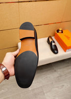 HM Men's Loafer Black Cowhide 616500