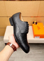 HM Men's Loafer Black Cowhide 616503