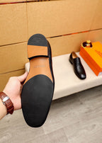 HM Men's Loafer Black Cowhide 616503