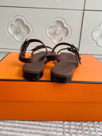 HM Cristal Sandals Brown Calfskin 291445