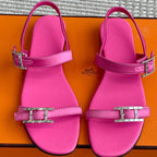 HM Cristal Sandals Pink Calfskin 291447