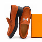 HM Men's Loafer Orange Suede 616530