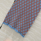 Prada Long Skirt Blue mix Orange Cotton Poliamide