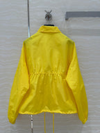 Prada Zipper Jacket Yellow Polyester