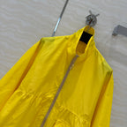 Prada Zipper Jacket Yellow Polyester