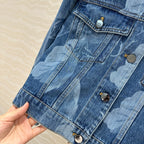 Fendi Flower Denim Jacket  Blue cotton