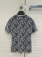 Fendi Knitted Top Dark Gray Cotton Viscose