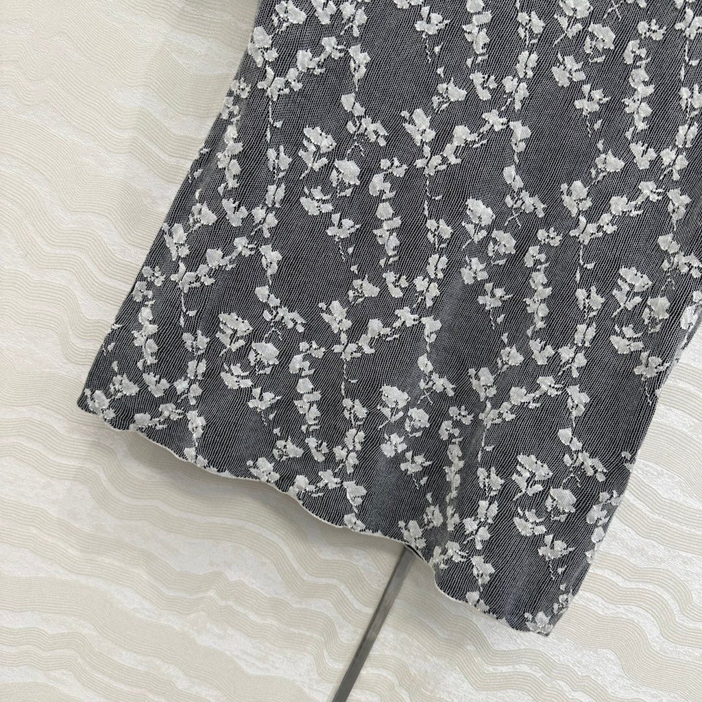 Fendi Knitted Top Dark Gray Cotton Viscose
