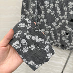 Fendi Knitted Cardigan Dark Gray Cotton Viscose