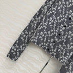 Fendi Knitted Cardigan Dark Gray Cotton Viscose