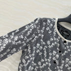 Fendi Knitted Cardigan Dark Gray Cotton Viscose