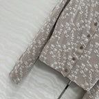 Fendi Knitted Cardigan Beige Cotton Viscose