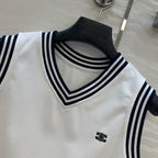 Celine Sports Vest Top White Cotton