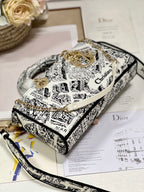 CD Paris White 26 Lady D-Joy Bag Canvas 336639