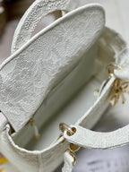 CD Mesh White 24 Lady Dior Bag Canvas 336703