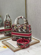 CD Colorful Butterfly 24 Lady Dior Bag Canvas 336709
