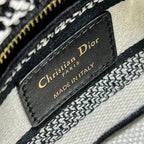 CD Paris White 17 Lady Dior Bag Canvas 336756