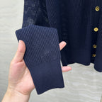 LP 25 V-neck Cardigan Blue Cotton 265181