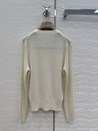 LP 25 V-neck Cardigan Cream Cotton 265177