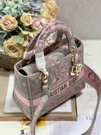 CD New Foundation Tiger 24 Lady Dior Bag Canvas 336733