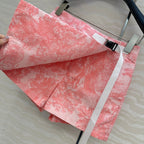 CD 25 Forest Floral Print Skirt Pants Pink Polyester
