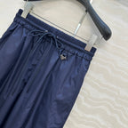 Prada Trouser Navy Blue Poliamida
