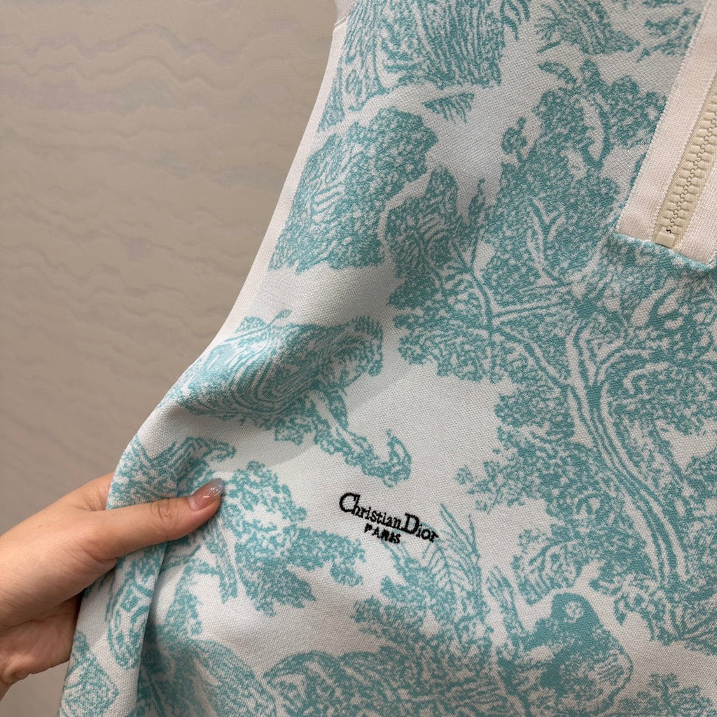 CD Dress Light Blue Viscose Polyester