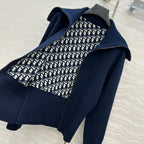 CD 25 Double-Sided Cardigan Navy Blue Cashmere