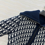 CD 25 Double-Sided Cardigan Navy Blue Cashmere