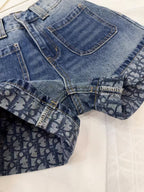 CD Rolled Denim Short Blue cotton
