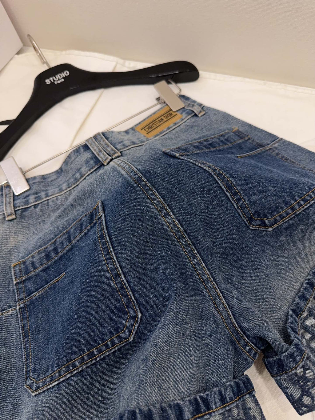 CD Rolled Denim Short Blue cotton