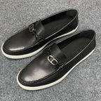 HM Men's Ignacio Loafer Black Calfskin 734441