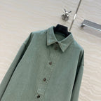 Loewe Denim Jacket Green Cotton