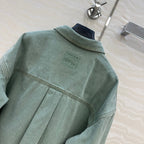 Loewe Denim Jacket Green Cotton