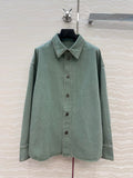 Loewe Denim Jacket Green Cotton