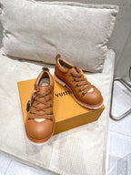 LV Pharrell and Nigo Hiking Shoes Brown Sheepskin 383744