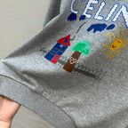Celine 25 Sweater Grey mix colors Cotton