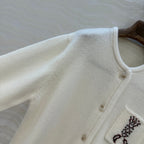 LP 25 Cardigan White Cashmere 291831