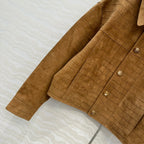 Loewe 25 Suede Jacket Windsor Tan